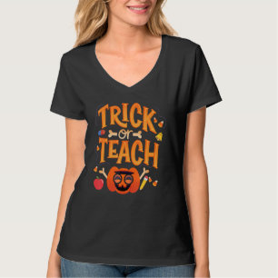 Camiseta Trick Or Teach Professor de Halloween Divertido