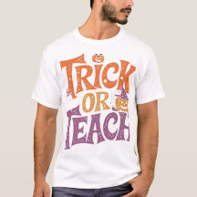 Trick Or Teach Professor Groovy Dia das Bruxas Ret