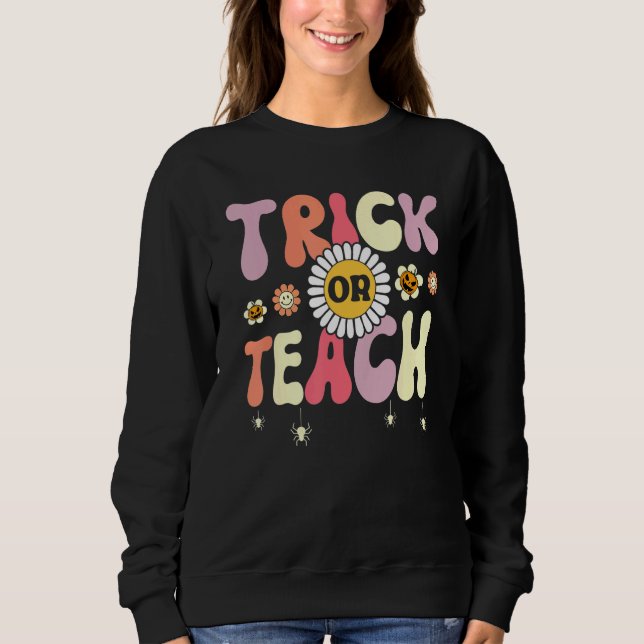 Camiseta Trick Or Teach   Teacher Halloween Costume (Frente)
