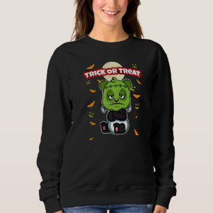 Camiseta Trick Or Treat Assustador Sinistro Monstro de Hall