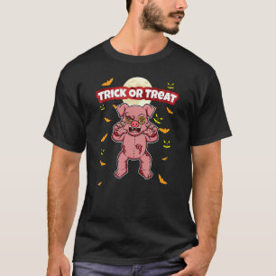 Camiseta Trick Or Treat Assustador Sinistro Monstro do Hall