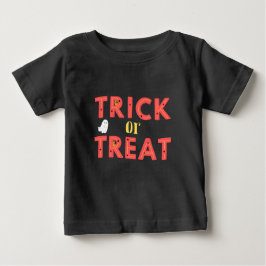 Camiseta Trick Or Treat Bebê Preto