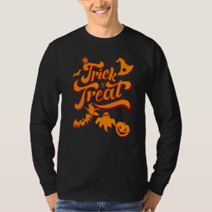 Camiseta Trick Or Treat Dia das Bruxas 2022  Homens Mulhere