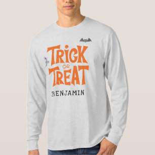 Camiseta Trick or Treat Fantasia de Halloween para Família