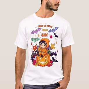 Camiseta Trick or Treat Fofo Halloween