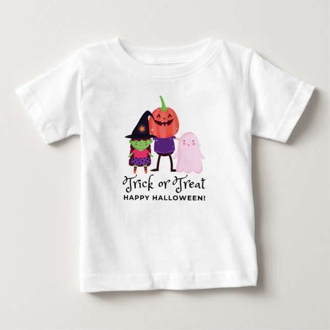 Camiseta Trick or treat halloween  (Frente)