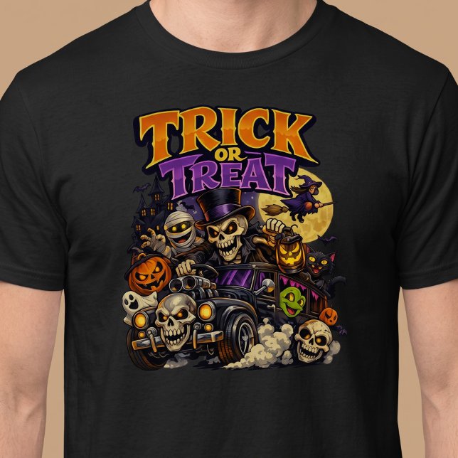 Camiseta Trick or Treat Halloween (Criador carregado)