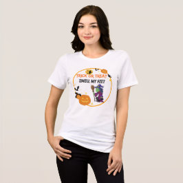 Camiseta Trick or Treat Smell My Feet Funny Halloween Tees