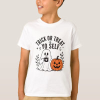 Trick or Treat Yo Self Divertido Fantasma Café Hal