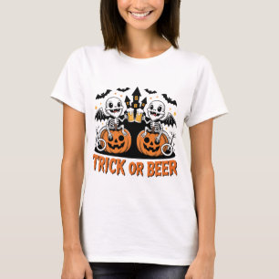 Camiseta Trick ou Beer Bat Dragon em Pumpkins