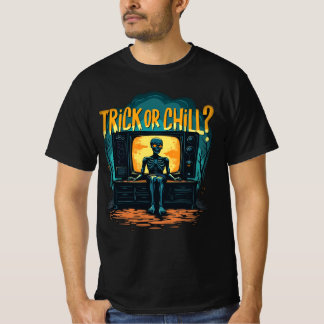 Camiseta Trick ou Chill Halloween's Day Horror Vibes Men