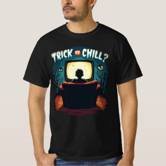 Camiseta Trick ou Chill Halloween's Day Horror Vibes Men