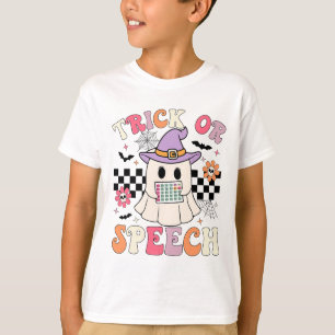 Camiseta Trick Ou Speech Retro Slp Halloween Terapia De Fal
