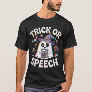 Camiseta Trick Ou Speech Retro Slp Halloween Terapia De Fal