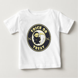 Camiseta Trick ou trata café com logotipo do Grim Reaper St