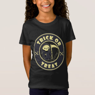 Camiseta Trick ou trata café com logotipo do Grim Reaper St