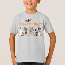 Camiseta Trick ou Tratando Monstros em Desfile