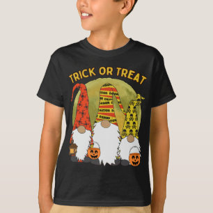 Camiseta Trick Ou Tratar 3 Gnomos Nórdicos Fu