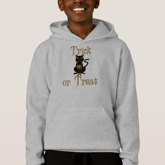 Camiseta Trick ou Tratar Gatinho (Frente)