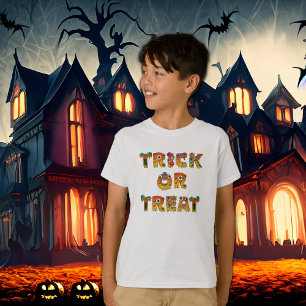 Camiseta Trick ou Tratar Monstros Halloween
