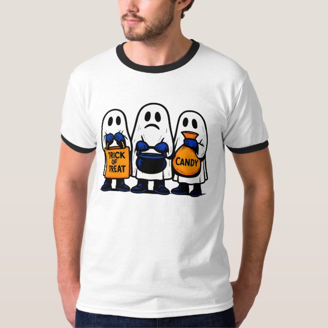 Camiseta Trick ou Tratar o Esquadrão Fantasma (Frente)