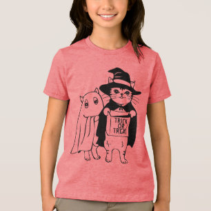 Camiseta Trick ou Tratar o Fantasma da Bruxa de Halloween