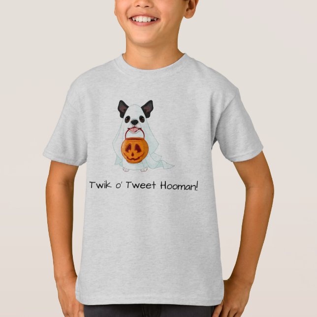 Camiseta Trick ou Tratar Pup (Frente)