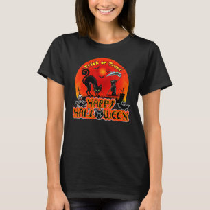 Camiseta Trick Ou Tratat Halloween Cat Happy Halloween 2022