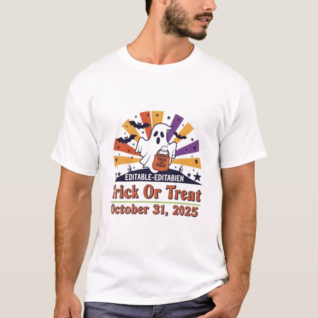 Camiseta Trick Ou Tratat Halloween Shirt 2025 (Frente)