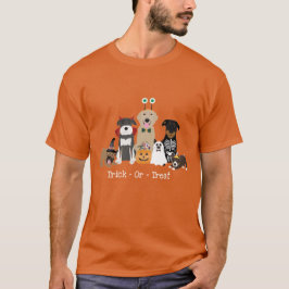 Camiseta Trick Ou Trate Figurinos Felizes De Pet De Hallowe