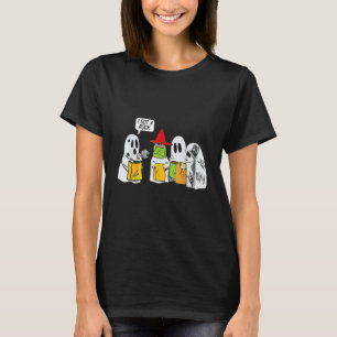 Camiseta Trick Ou Tratem Feliz Halloween Ghost Spooky Seaso