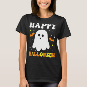 Camiseta Trick Ou Tratem O Halloween Ghost Happy Halloween