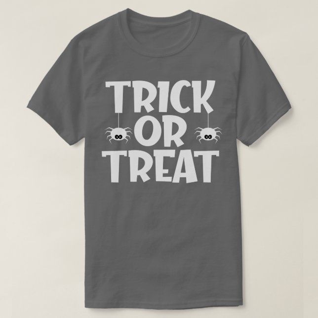 Camiseta Trick ou Treat Classic Halloween Design 2 (Frente do Design)