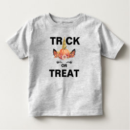 Camiseta Trick ou Treat Unicorn Toddler Fine Jersey