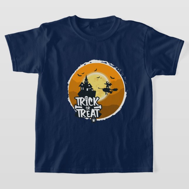 Camiseta Trick ou Treine o Figurino Feliz de Halloween (Postura )