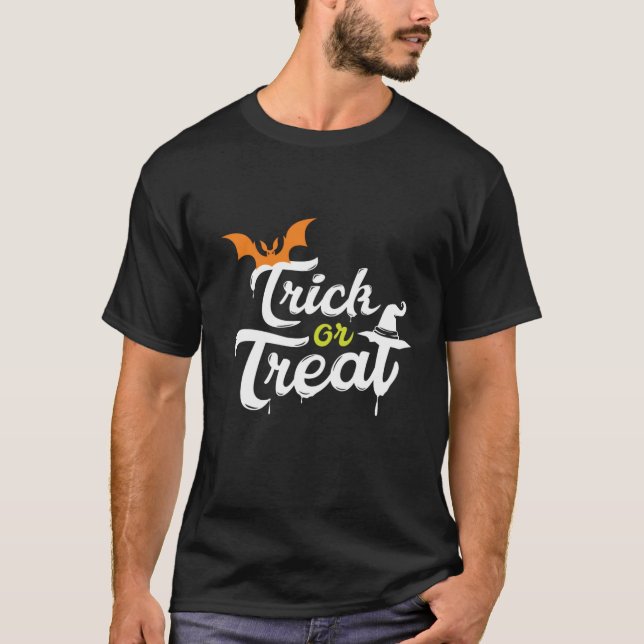 Camiseta Trick ou Treine o Halloween (Frente)