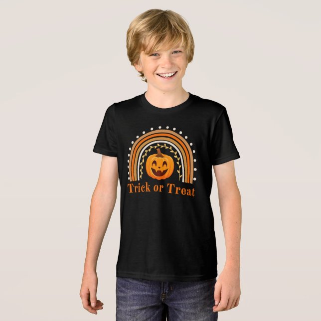 Camiseta Trick ou Treine Pumkin (Frente Completa)