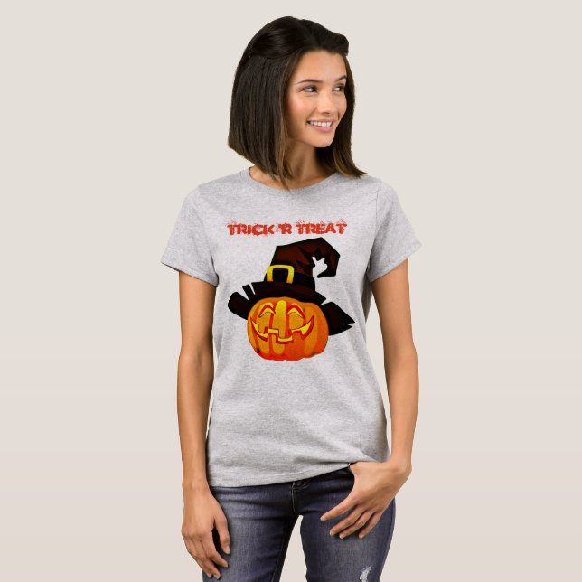 Camiseta Trick 'R Treat Pumpkin Basic T Shirt (Frente Completa)