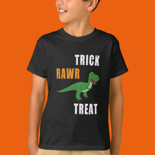 Camiseta Trick Rawr Treat Cute Halloween Tyrannosaurus Rex