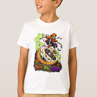 Camiseta Trick Roll Repita Esqueleto Skatista