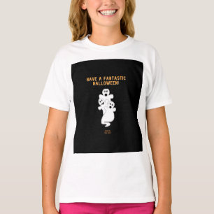 Camiseta Trickster Fantasma Raparigas White Basic T Shirt