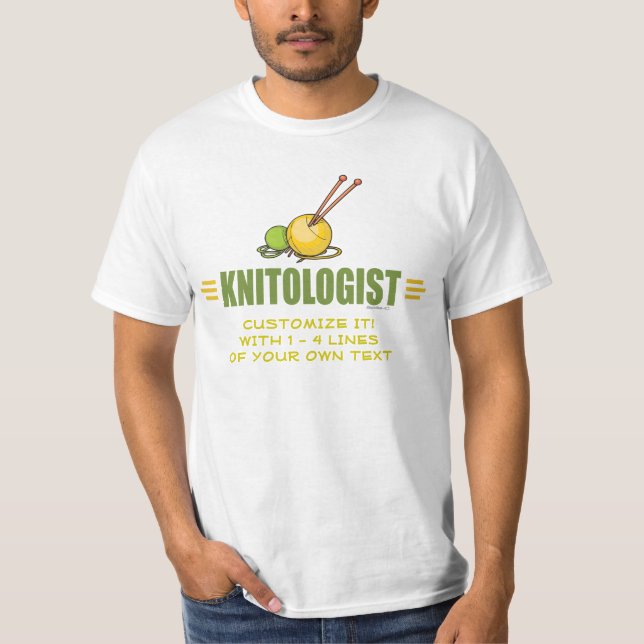 Camiseta Tricô Engraçado (Frente)