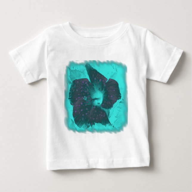 Camiseta Tricolor Abstrato Hibiscus (Frente)