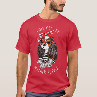 Camiseta Tricolor Cavalier King Charles Spaniel Dog One Cla