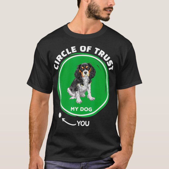 Camiseta Tricolor Cavalier King Charles Spaniel Funny Pet D (Frente)