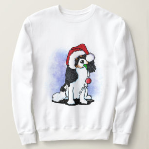 Camiseta Tricolor Cavalier Spaniel Sweatshirt de Natal