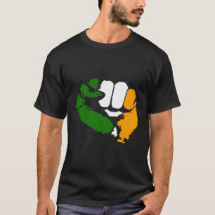 Camiseta Tricolor Fist - Design Republicano Irlandês