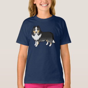 Camiseta Tricolor Shetland Sheepdog Sheltie Dog