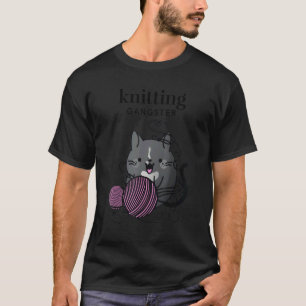 Camiseta tricotando tricô de gângster com tricô de Tuxedo