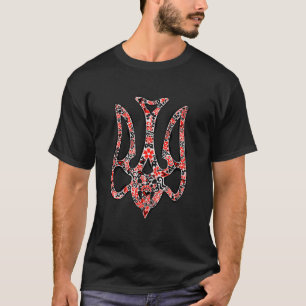 Camiseta Trident Trident Nacional Ucraniano trizub estiliza